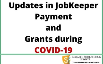 Updates in JobKeeper Payment and Grants during COVID-19